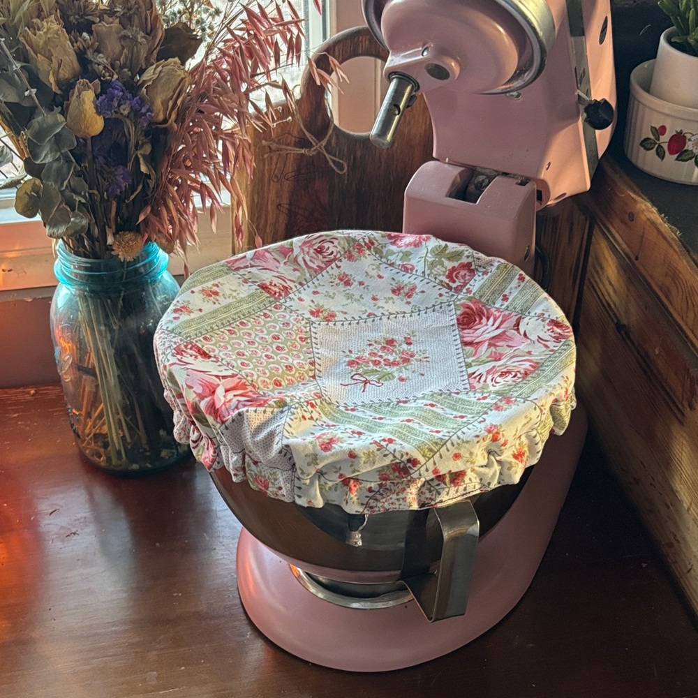 Floral Mixer Bowl Cover